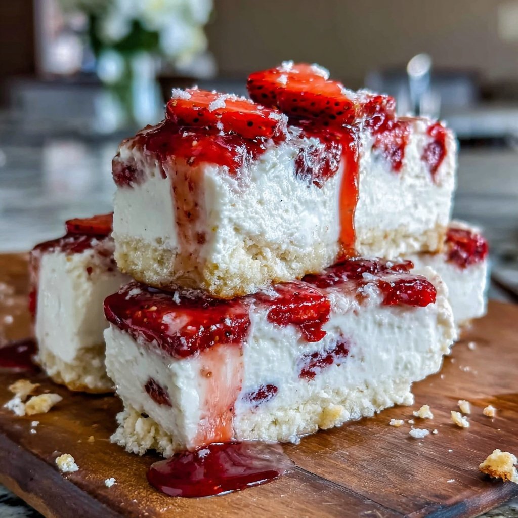 Strawberry Shortcake Ice Cream Bars