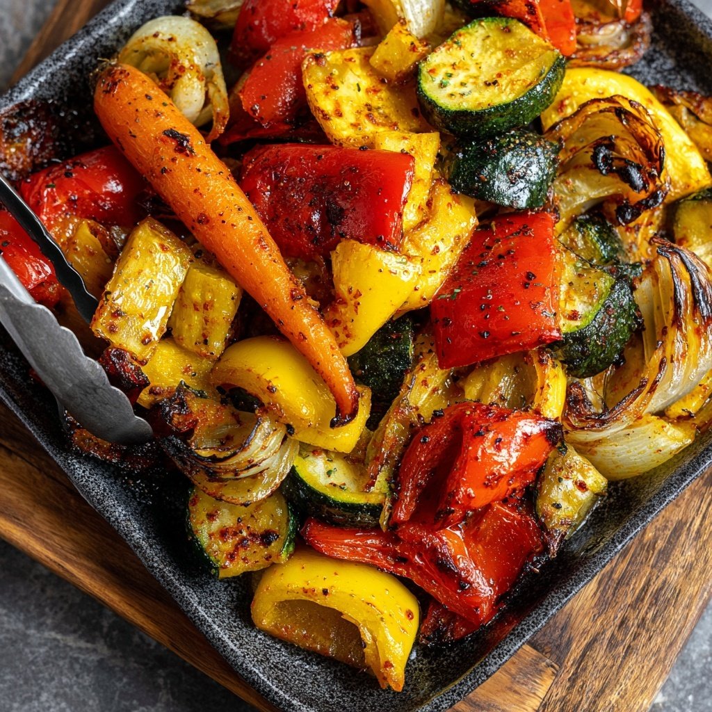 Smoky Paprika Roasted Veggie Tray