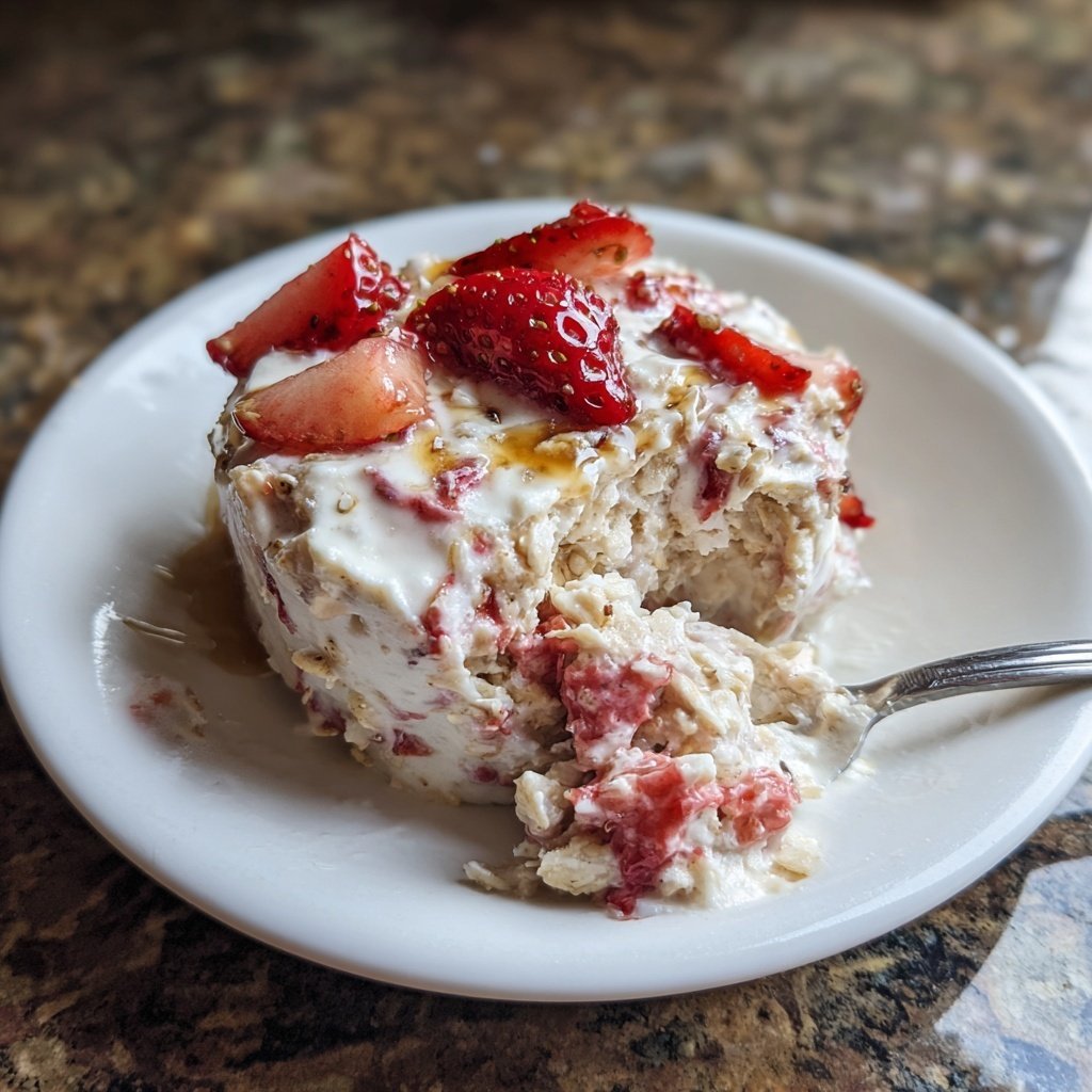 Strawberry Cheesecake Protein Oats