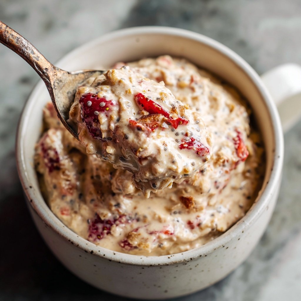 Strawberry Banana Overnight Oats