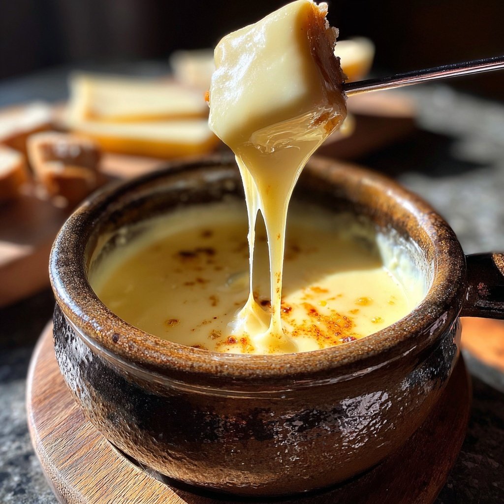 Fondue with Smoked Gouda Blend