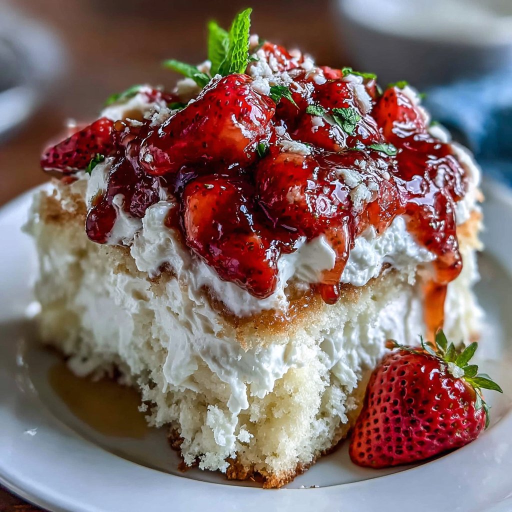 Strawberry Shortcake Sheet Cake